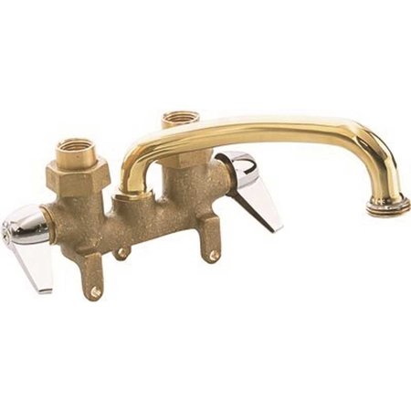 PROPLUS 2-Handle Utility Faucet in Brass Chrome 114180